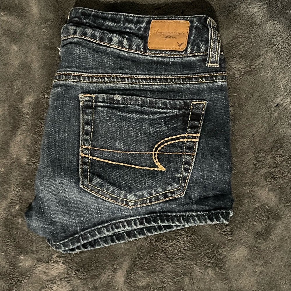 American Eagle Outfitters Dark Blue Jean Shorts